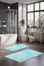 Mijölnir Juego de alfombrillas de baño CT-5205 de 2 piezas